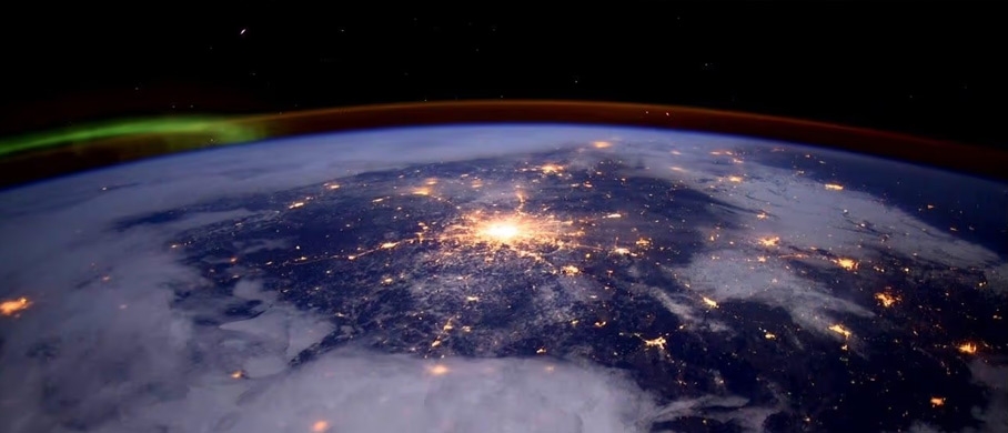 Film backdrop for A Beautiful Planet 3D