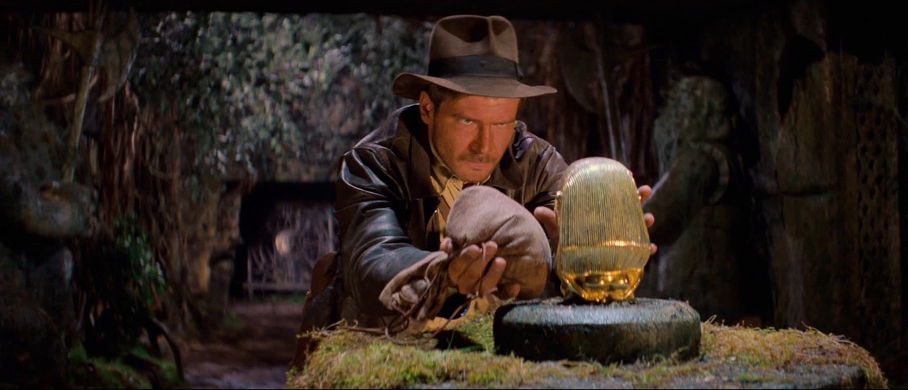 Film backdrop for RAIDERS OF THE LOST ARK